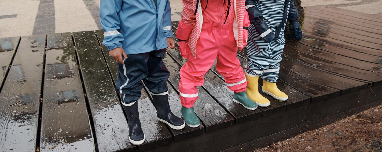 Резиновые сапоги и дождевики для детей